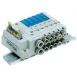 SMC solenoid valve 4 & 5 Port SS5J3-G, Plug-in Manifold, PC Wiring System w/Power Supply Terminal